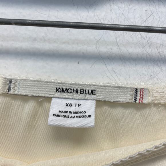 Kimchi Blue Women's Jensen Satin Fluted Maxi Skirt Off White Size XS - Picture 5 of 15